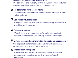 Victoria Faulkner Women's Centre House Rules